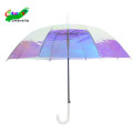 23 new 2019 fashion innovative creative bubble poe material full body pvc iridescent umbrella